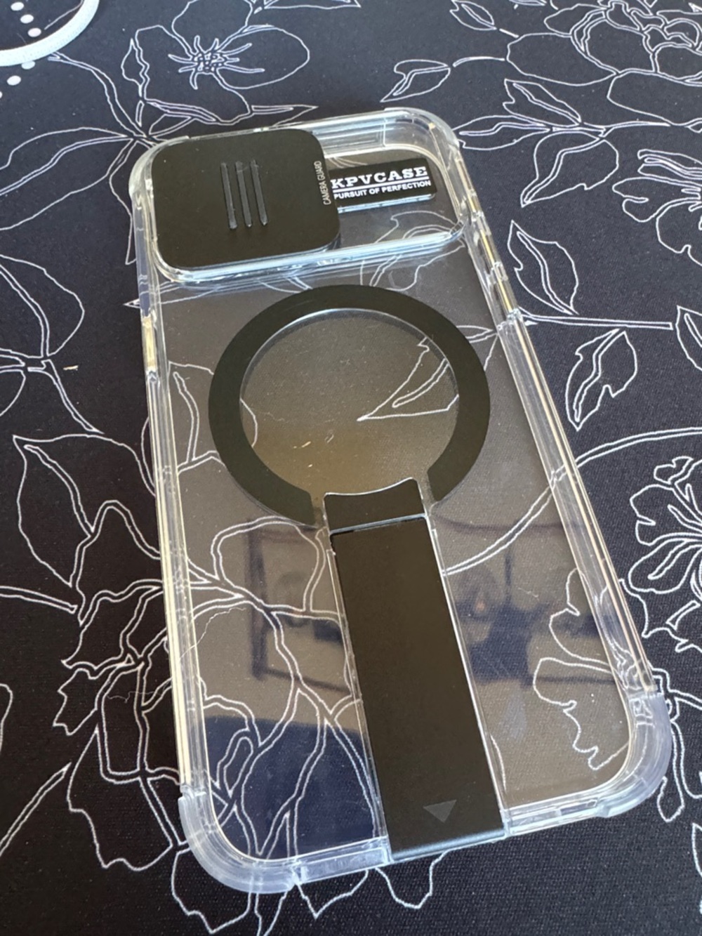 iPhone 15 Pro Max Clear Case with Built in Kickstand